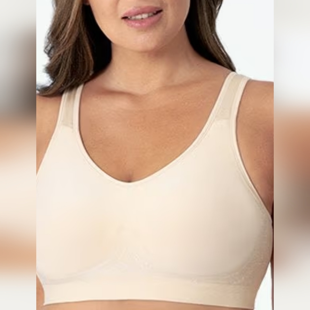 Truekind Daily Comfort Wireless Shaper Bra Seamless Nude Bra 2XL